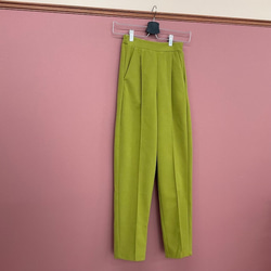 One Tuck Tapered Pants (light green) ロングパンツ グリーン 緑 カジュアル 9枚目の画像