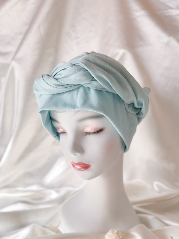[Creema 春季福袋 2024] 護理帽 3 件套 春季彩色頭巾可供選擇 初學者套裝 5,800 日元 非常適合作為禮物 第4張的照片