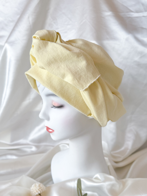 [Creema 春季福袋 2024] 護理帽 3 件套 春季彩色頭巾可供選擇 初學者套裝 5,800 日元 非常適合作為禮物 第5張的照片
