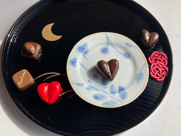 バレンタインシリーズ　チョコ　帯留め　5種 2枚目の画像