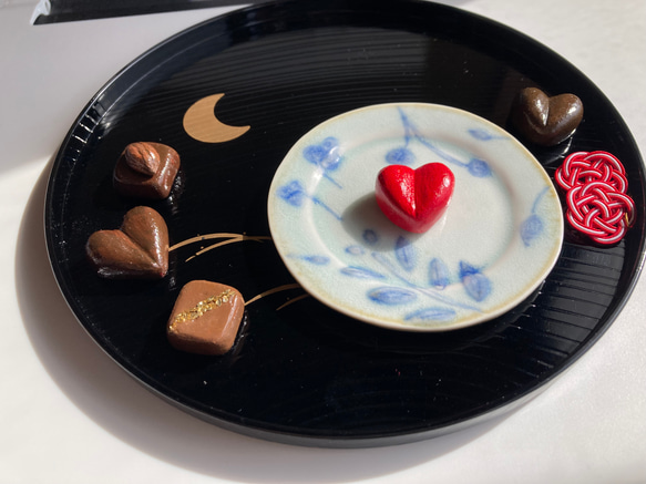 バレンタインシリーズ　チョコ　帯留め　5種 1枚目の画像