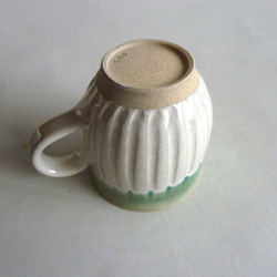 コーヒーカップ（乳白釉、トルコブルー） 8枚目の画像