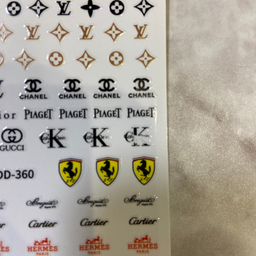 ネイルシール ブランドロゴ ブランド ロゴ ネイルシール miho 通販