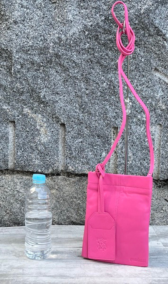 <50%OFFSALE> ぱすてるシリーズ ☆スマホショルダー☆ ソフトPHONE-bag  PINK 7枚目の画像