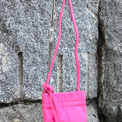 <50%OFFSALE> ぱすてるシリーズ ☆スマホショルダー☆ ソフトPHONE-bag  PINK 3枚目の画像