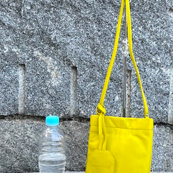 <50%OFFSALE> ぱすてるシリーズ ☆スマホショルダー☆ ソフトPHONE-bag  YELLOW 7枚目の画像