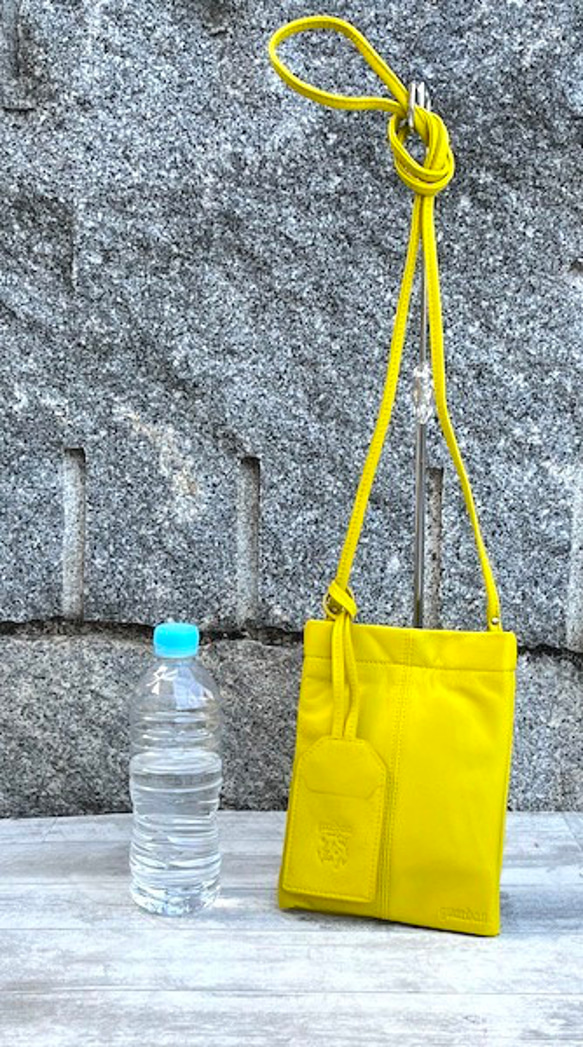 <50%OFFSALE> ぱすてるシリーズ ☆スマホショルダー☆ ソフトPHONE-bag  YELLOW 7枚目の画像