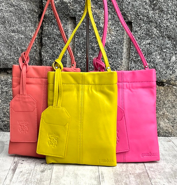 <50%OFFSALE> ぱすてるシリーズ ☆スマホショルダー☆ ソフトPHONE-bag  YELLOW 8枚目の画像