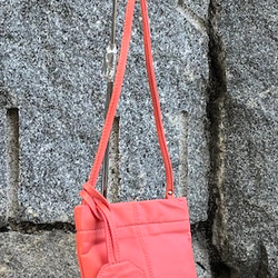 【New】 ぱすてるシリーズ ☆スマホショルダー☆ ソフトPHONE-bag  ( ORANGE ) 3枚目の画像