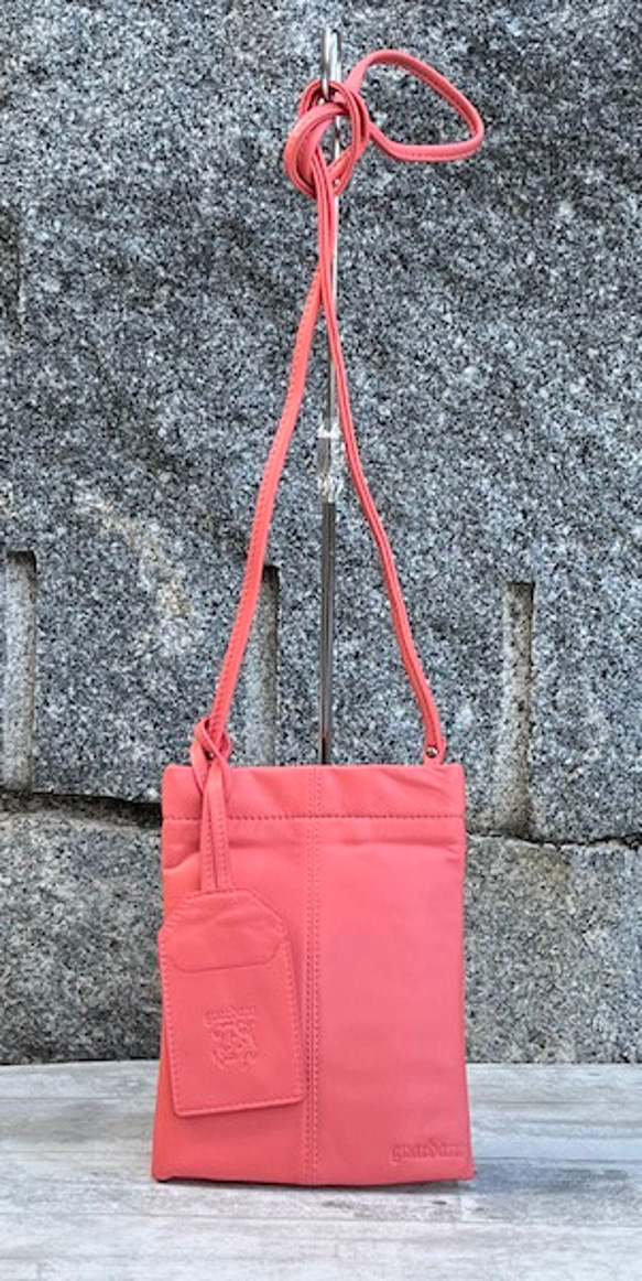 【New】 ぱすてるシリーズ ☆スマホショルダー☆ ソフトPHONE-bag  ( ORANGE ) 2枚目の画像