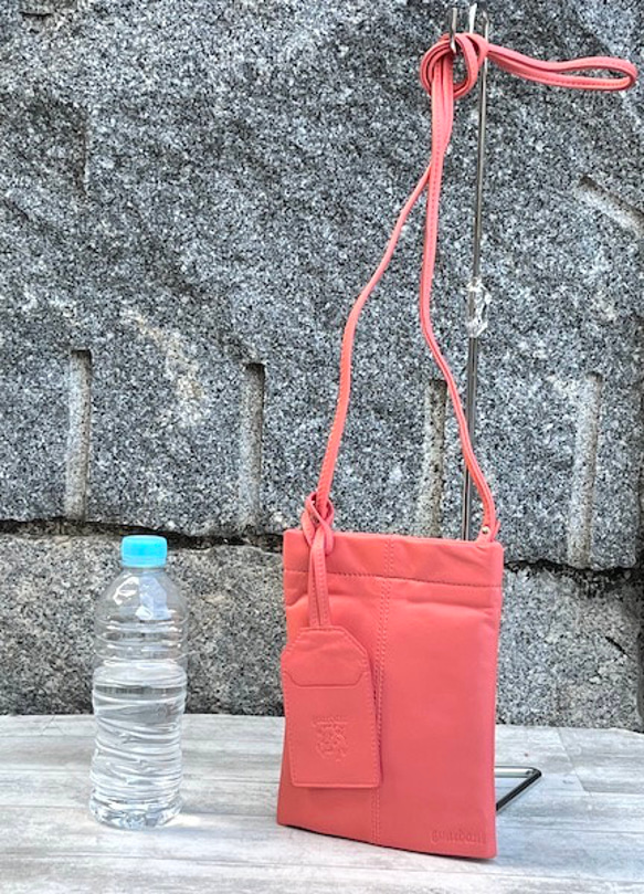 【New】 ぱすてるシリーズ ☆スマホショルダー☆ ソフトPHONE-bag  ( ORANGE ) 7枚目の画像