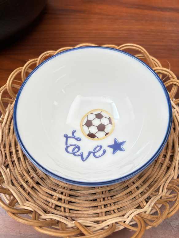 サッカー　アイシングクッキー　小ぶり　茶碗 名入れ可！ 7枚目の画像