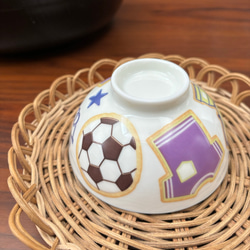 サッカー　アイシングクッキー　小ぶり　茶碗 名入れ可！ 5枚目の画像