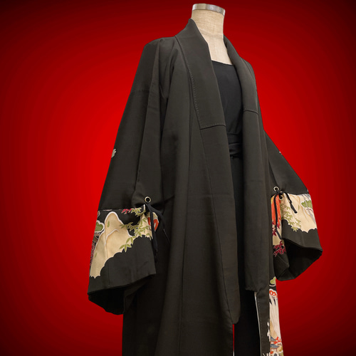 優雅な風格 留袖 着物ガウン 羽織 着物リメイク カーディガン 和装