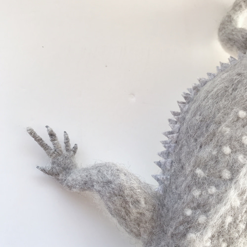 フトアゴヒゲトカゲ Zero 羊毛フェルト 羊毛フェルトで爬虫類