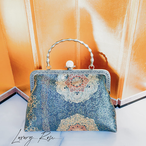 新作！1点物希少な箔加工♡格の高い濃密刺繍の最高級西陣帯地！上品な  