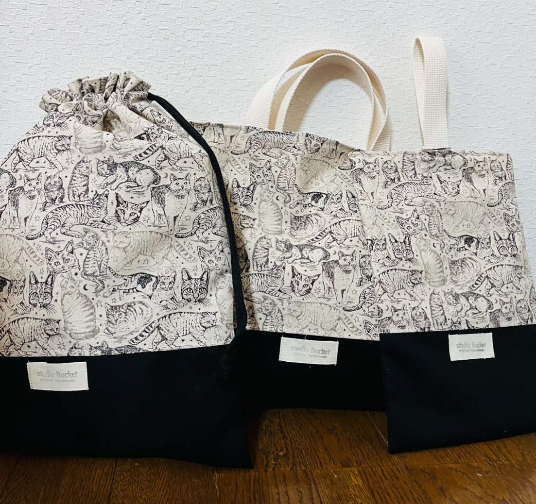 ★入園、入学★レッスンバッグ、お着替え袋、シューズ袋セット