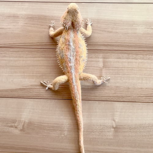 フトアゴヒゲトカゲ normal 羊毛フェルト 羊毛フェルトで爬虫類