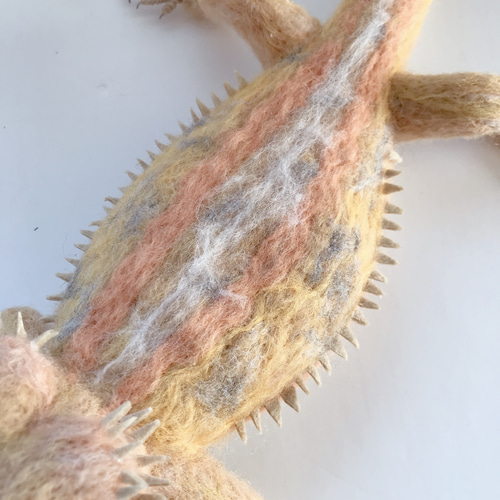 フトアゴヒゲトカゲ normal 羊毛フェルト 羊毛フェルトで爬虫類
