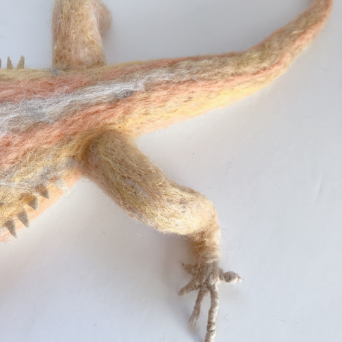 フトアゴヒゲトカゲ normal 羊毛フェルト 羊毛フェルトで爬虫類