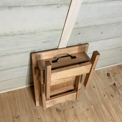 引き出し付きの小さな折りたたみローテーブル 食器・家具 TAROKOUBO
