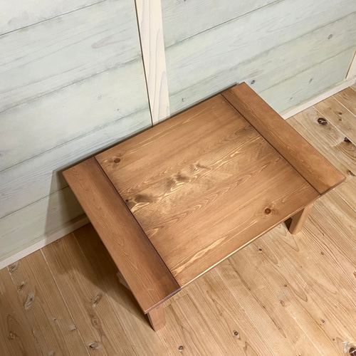 木製 折りたたみ式テーブル 引き出し付き 【前後ろ引き出し付き】 木製 折りたたみ式テーブル 引き出し付き 【前後ろ引き出し付き