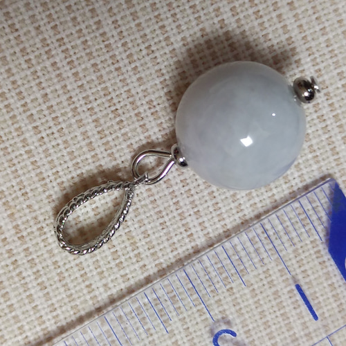 送料無料】糸魚川翡翠 13～14mm ペンダントトップ 【02】♡大珠 ♡超
