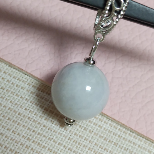 送料無料】糸魚川翡翠 13～14mm ペンダントトップ 【02】♡大珠 ♡超