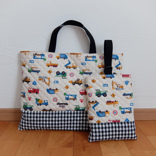 りぃ様オーダー品＊レッスンバッグ＆上履き入れ レッスンバッグ Le 