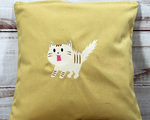 ちい様オーダー専用ページ】リネン刺繍 クッションカバー テレビカバー