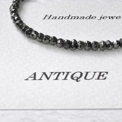 ❮再販❯ 天然石 ★ パイライト　シンプルブレスレット 3枚目の画像