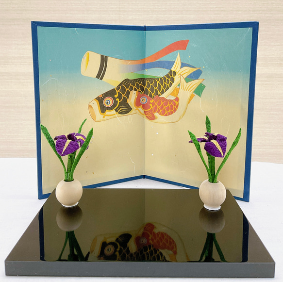 五月人形飾台屏風セット★こどもの日★展示品5-4 五月人形飾台屏風セット☆こどもの日☆展示品5-4