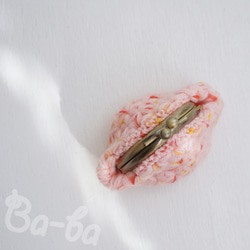 Ba-ba handmade Jasmine Stitch crochet mini-pouch No.C1716 第1張的照片