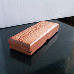 ●New屋久杉　無垢　木製　筆箱　ペンケース　小物入れ　K257 2枚目の画像