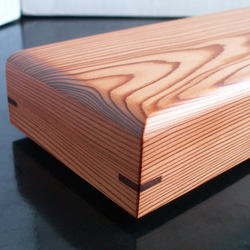 ●New屋久杉　無垢　木製　筆箱　ペンケース　小物入れ　K257 4枚目の画像
