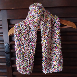 20%off＊カラフルストライプマフラー マフラー white schnauzer