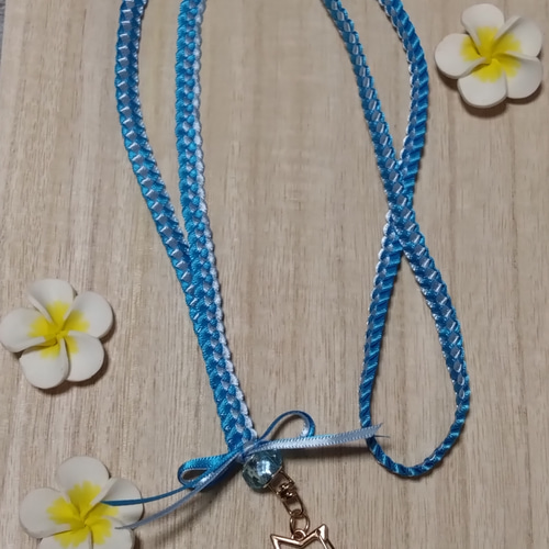 ハワイアンリボンレイ ネックストラップ☆ ネックストラップ moana-lei