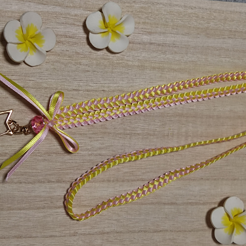 ハワイアンリボンレイ ネックストラップ☆ ネックストラップ moana-lei