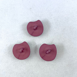 ヴィンテージ 脚付きシャンクボタン 赤 葉 バラ売り 12CLda1-13 5枚目の画像