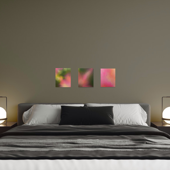 [山茶花]室內藝術-粉紅色漸層(F-#3) 第4張的照片