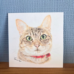 猫のミニ肖像画(オーダーメイド) 2枚目の画像