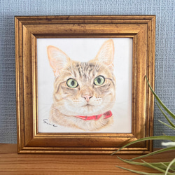 猫のミニ肖像画(オーダーメイド) 1枚目の画像