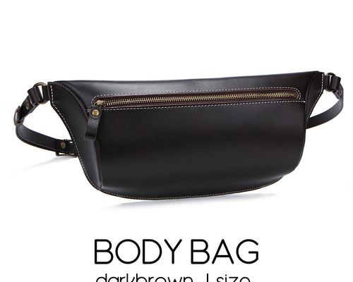 ボディバッグ 本革 ヌメ革 立体マチ付 斜めがけ ナチュラル