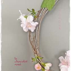 はんなり桜のリース～しだれ桜◇Creema限定◇アーティフィシャルフラワー 7枚目の画像