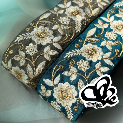 オープン記念特別価格_インド刺繍リボン_半ロール/1ロール リボン