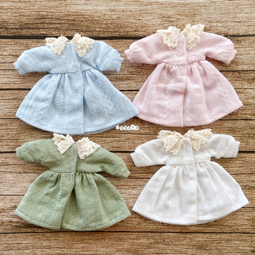 JANAYA オビツ11 ob11服 森ガール シンプル ワンピース ピンク 翌日