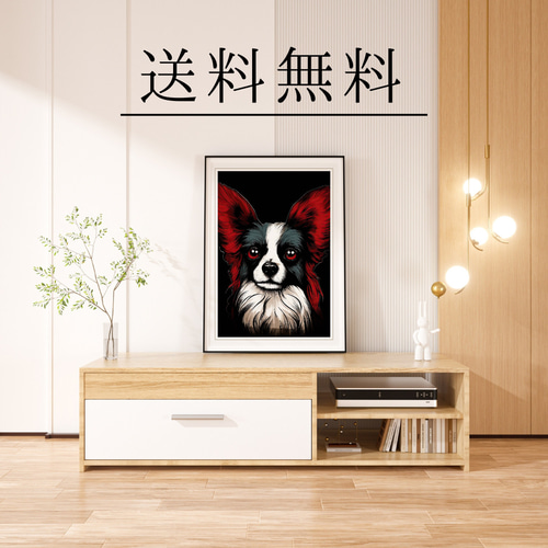 ✨【原画】『庭園でダンス』（絵画　パステル画　パピヨン　植物画　動物画　犬の絵） ✨【原画】『庭園でダンス』（絵画パステル画パピヨン植物画動物画犬の絵）