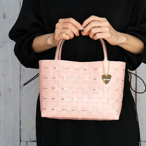 GOLD×サクラピンク S 2WAYプラカゴバッグ【受注製作】 かご