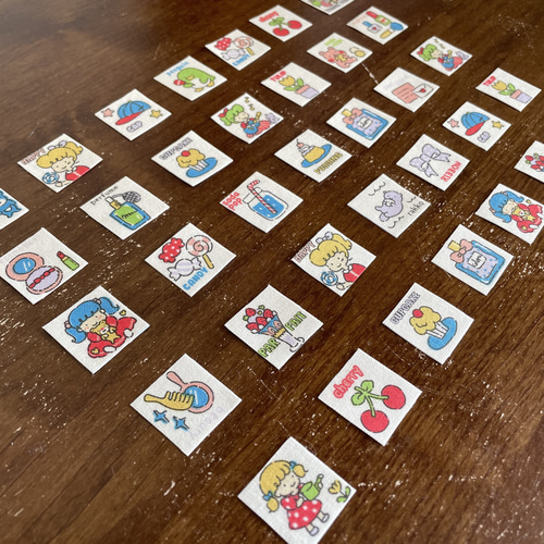 昭和レトロ Fancy BOX 布シール カラフル】ファンシーボックス JUKE