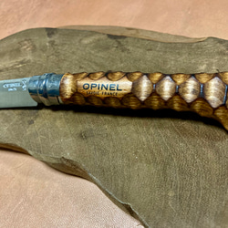 オピネル ナイフ Ｎｏ．8 無骨仕様 カスタムグリップ キャンプ アウトドア釣り 7枚目の画像